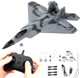 Rc Plane -F22 Raptor Model Toy Airplane Glider 2 Channels 2.4 Ghz Remote Control Airplane Easy To Fly Rc JetKids & Beginners F22 Easy To Fly Toy For Fighter Model Glider