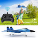 Remote Control Airplane Rc Plane 2 Channel Remote Control Airplane Ready To Fly 2.4Ghz Easy To Control Rc Glider Plane For Kids