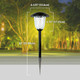 Solarpathf2-2 10X Brightness 3000K Outdoor Solar Led Filament-Style Path Weatherproof Metal Light (4 Pack) 4-Pack Black 4 Piece