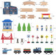 Wooden Train Set 65Pcs Toy Train Sets With All-Wood Double Sided Train Tracks For Boys & Girls Fits Thomas Brio Melissa And Doug...(65Pc) Wooden Train Set 65Pcs Toy Train Sets With All-Wood Double Sided Train Tracks For Boys & Girls Fits Thomas Brio Melissa And Doug...(65Pc)
