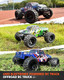 Bezgar Hm161 Hobby Grade 1:16 Scale Remote Control Truck 4Wd High Speed 40+ Kmh All Terrains Electric Toy Off Road Rc Vehicle Car Crawler With 2 Rechargeable Batteries For Boys Kids And Adults