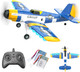 Bezgar Hq089 Rc Plane Drones For Kids 6-Axis Gyro Remote Control Airplane Rc Helicopter Easy Control For Beginners Toys With Colorful Led Navigation Lights