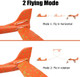 4 Pack Airplane Toys 17.5" Large Throwing Foam Plane 2 Flight Mode Glider Plane Flying Toy For Kids s For 3 4 5 6 7 Year Old Boy Outdoor Sport Toys Birthday Party Favors Foam Airplane