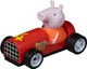 Carrera First Peppa Pig - Slot Car Toy Race Track With Spinners - Includes 2 Cars: Peppa And George - Battery-Powered Beginner Racing Set For Kids Ages 3 Years And Up