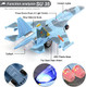Airplane Toy For Boys - 2 Pack Diecast Airplane Toys For Kids Su35 F18 Model Plane Toy For Boys Pull Back Toy Jets With Light & Sound For s Collection Decor
