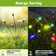Solar Garden Firefly Lights Outdoor 2 Pcak d 16 Led Rgb Color Changing Solar Garden Decoration Swaying Waterproof Garden Solar Lights Outdoor For Yard Patio Pathway (Styles-1)