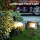 Cast Brass 12V Flood Light Low Voltage Flood Light Outdoor With Adjustable Knuckle Mount Without Bulb Waterproof Landscape Lighting Of Outdoor Wall Garden Or Yard(1-Pack Without Bulb)