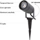 Dawalight Outdoor Spot Light Landscape Lighting 6W Spotlight For Yard Replaceable Gu10 Bulb 110V 3000K Ip65 Waterproof Aluminum 5Ft Cable Garden Patio Driveway HouseDark Grey