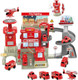 Deao Fire Station With Fire Truck Set Firefighting Playset Pretend Play Toy With Car Helicopter And Accessories Preschool Learning Educational Toys For Toddllers
