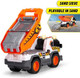 Dickie City Heroes Work 30 Cm Dump Truck With Light And Sound Flip-Over Loading Platform With Sand Sieve And Removable Shovel From 3 Years (203306025)