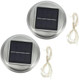 Doitool 2Pcs Crack Ball Lamp Cover Jars Lids Outdoor Solar Light Outdoor Decorative Solar Lights Solar Lanterns Battery Box Solar Replacement Tops Parts Solar Replacement Parts Led