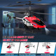 Dolanus Rc Helicopters - Remote Control Helicopter Toys: One Key Take-Off/Landing Automatic Altitude Hold Led Light & 3.5 Channel Gyro Stabilizer Flying Toys - For Boys/Girls Kids Adults Blue