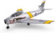 E-Flite Rc Airplane Umx F-86 Sabre 30Mm Edf Bnf Basic Transmitter Battery And Charger Not Included Eflu7050