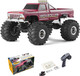 Eazyrc X Fms Fcx24 Smasher 1/24 Rc Crawler Rtr Rc Monster Truck 4X4 8+ Kph 2-Speeds Transmission Off-Road With Usb Charger And 2.4Ghz Remote Control For Adult (Red)