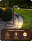Edishine Bronze Low Voltage Landscape Lighting 3W 3000K 200Lm Bright Led Pathway Lights Wired Ip65 Outdoor Landscape Lighting & Accessories Cri80 Aluminum Bent Pipe Path Light For Garden Yard