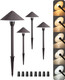 Edishine 5Cct Low Voltage Pathway Lights Wired 8 Pack 2700K-5000K Led Landscape Lighting 12V Ac/Dc 3W 160Lm Die-Cast Aluminum Waterproof Outdoor Landscape Path Lights For Sidewalk Garden Yard
