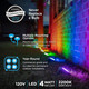 Enbrighten Premium Led Landscape Lights 9 Landscape Lights 80Ft Color Changing Led Outdoor Lights Landscape Path Lights Remote Control 41015