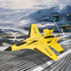 Eayaele Su-35 Rc Plane 2Ch Remote Control Airplane Hobby Rc Glider Ready & Easy To Fly For Beginners Rc Aircraft Jet With Luminous Strip (Yellow)