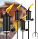 Home Garden Torch Set Of 6 16Oz Outdoor Metal Torch Garden Décor 59-Inch d Citronella Torches With 3-Prong Grounded Stake Metal Light Torches For Party Patio Pathway Home Garden Torch Set Of 6 16Oz Outdoor Metal Torch Garden Décor 59-Inch d Citronella Torches With 3-Prong Grounded Stake Metal Light Torches For Party Patio Pathway