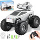 Remote Control Rc Truck 1:16 Amphibious Remote Control Car With Water Squirt Waterproof Rc Monster Truck 4Wd All-Terrain Off-Road Pickup Rc Trucks For Kids Boys