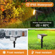 Solar Spot Lights Outdoor Color Changing [7 Modes/10 Pack] Christmas Ip65 Waterproof Landscape Spotlights Dusk To Dawn Solar Powered Security Light For Patio Gate Walkway Pool Garden Yard Driveway