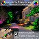 Ftl Rgb Color Changing Well Lights Landscape Led In-Ground Lights Outdoor Low Voltage Remote Control Landscape Light 12W Ip65 Waterproof 12V 24V For Garden Pathway Driveway Deck 6 Pack