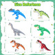 3D Printed 7.16-Inch Exquisite Tyrannosaurus Rex Toy Model Fully Articulated 3D Printed Toy 3D Printed Animals Toys. (Carnotaurus - Green) 3D Printed 7.16-Inch Exquisite Tyrannosaurus Rex Toy Model Fully Articulated 3D Printed Toy 3D Printed Animals Toys. (Carnotaurus - Green)