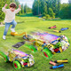 Rocket Car Launcher For Kids2 Race Car And 1 Pressure Launch Kit Outdoor Outside Backyard Toys Boy Birthday s Set Toddler GamesToy For Boys Girls Age 3 4 5 6 7 8 9 Years Old