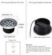 Outdoor Ground Lights 12WHigh Voltage 110V 120V Well LightDiameter 7 InchesWaterproof Landscape Lighting WiredWhite 6500KRecessed Tree Uplighting For PathwayWalkwayDeckPack Of 4