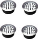 Outdoor In Ground Lights 24WDiameter 8.66 InchesLandscape Lighting WiredWarm White 3000KWaterproof Ip67Line Voltage 110V 120V Well Lights For DrivewayPathwayWalkwayStepDeckPack Of 4