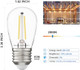 Goodsmann Outdoor 12V Ac 6Pk Led Bulbs 135 Lumens For Low Voltage String Lights Hanging Landscape Lighting 2800K Without Wire Connectors