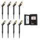 Goodsmann Low Voltage Transformer 120W With 8Pk 3W Led Landscape Spot Lights100 Lumens 2900K Warm White