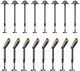 Goodsmann Landscape Lighting Low Voltage Path Lights 8Pk 3W 180 Lumen Pathway Lights With 8Pk Spotlight 20W Halogen 176 Lumens With Metal Stake Cable Connector