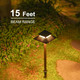 Goodsmann Landscape Lighting 2Pk Low Voltage Landscape 2-Tier Pagoda Path Lights 3W 180 Lumen Led 12V Ac Weatherproof For Outdoor Die-Cast Body And Metal Spike With Bronze Finish 9121-21505-02A