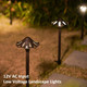 Goodsmann 8Pk Outdoor Low Voltage Pathway Lights 3W Metal Landscape Lighting Kit 180 Lumen 3000K Warm White Led 12 Volt Hardwired Path Lights With Connector And Stake