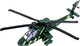 Haptime Military Helicopter Toy With Lights And Sounds Pull Back Army Plane Airplane For Kids Children Boys Girls 11.2 Inch (Green)
