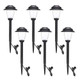 Hecarim 6 Pack Low Voltage Pathway Lights - Waterproof Outdoor Landscape Lighting Super Bright Led Garden Lights For Walkway Energy-Saving 5V Weatherproof Stake Lights (Dusk To Dawn Auto On/Off)