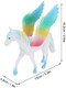 Color Pegasus Animal Model Simulation Style Horse Figurine Safe Odorless Colorful Plastic For Home Decoration For Birthday
