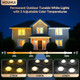 Permanent Outdoor Lights Warm To Cool White 65.6Ft 2700K-6500K White 2-In-1 Eaves & Ground Stakes Led Lights Ip67 Waterproof With Remote Outside Garden Pathway String Lights For House Roof Landscape Permanent Outdoor Lights Warm To Cool White 65.6Ft 2700K-6500K White 2-In-1 Eaves & Ground Stakes Led Lights Ip67 Waterproof With Remote Outside Garden Pathway String Lights For House Roof Landscape