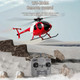 C189 Remote Control Helicopter 2.4G 6Ch Uav 1:28 Brushless Motor Rc Helicopter Single Blade Flybarless Remote Helicopter Rtf With Optical Flow Localization 2 Battery - Red