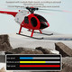 C189 Remote Control Helicopter 2.4G 6Ch Uav 1:28 Brushless Motor Rc Helicopter Single Blade Flybarless Remote Helicopter Rtf With Optical Flow Localization 2 Battery - Red