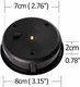 Solar Lights 2 Pack Solar Lights Replacement Top With Led Bulbs Diy Solar Panel Lantern Lid Lights Replaceme Yard Pathway Driveway Walkway Wall