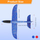 2 Pack Foam Airplanes 17.3 Inch Airplane Toys 2 Flight Mode Glider Plane Large Throwing Foam Plane Flying Toy For Kids Outdoor Sport Toys Birthday Party Favors s For 3-7 Year Olds