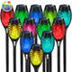Ikeeruic Solar Lights Outdoor Solar Torch Light With Flickering Flame For Halloween Decor Solar Garden Lights Waterproof Outdoor Lighting Flame Torches For Outside Patio Pathway Yard Decorations