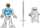 Imaginext Replacement Parts For Fisher-Price Clobbering Crossbow Playset - Hcg67 Replacement Figure In Blue And Silver Helmet And Sword