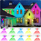 100Ft Permanent Outdoor LightsFor House Roof Christmas Holiday Party Daily Lighting Ip67 WaterproofRgb Eaves Lights With Multi Scene Modes For Halloween