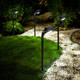 Solar Outdoor Pathway Lights 4 Pack Waterproof Ip65 Stylish Snake Head Shape Design Warm/Cool Light Dual Modes Switchable Efficient Landscape Lighting For Garden Walkway Patio