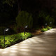 Solar Outdoor Pathway Lights 4 Pack Waterproof Ip65 Stylish Snake Head Shape Design Warm/Cool Light Dual Modes Switchable Efficient Landscape Lighting For Garden Walkway Patio