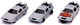 Jada Back To The Future 1.65" Nano 3-Pack Die-Cast Cars Toys For Kids And Adults