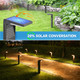 Solar Pathway Lights 8 Pack With Warm White And Cool White Mode Modern Solar Path Lights Outdoor Waterproof Perfect Solar Lights For Backyard Lawn Driveway Walkway Garden Decorative.